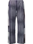 Pleats Please By Issey Miyake Striped Culottes