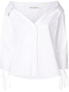 Alice+olivia Open Neck Shirt - White