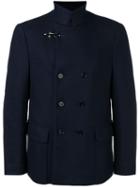 Fay High Neck Double-breasted Jacket - Blue
