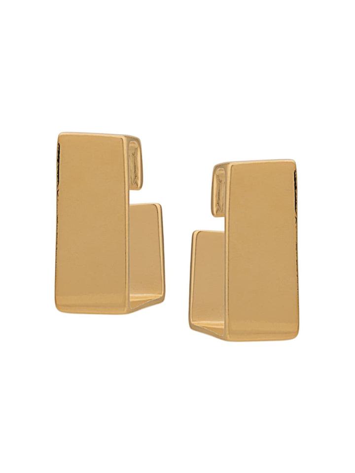 Wouters & Hendrix Modern Shape Small Earrings - Gold
