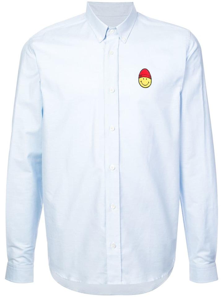 Ami Alexandre Mattiussi Embroidered Motif Shirt - Blue