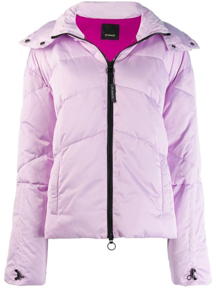 Pinko Puffer Jacket - Purple