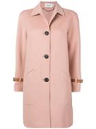 Coach Single Breasted Coat - Pink
