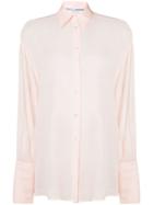 Dolce & Gabbana Vintage Pointed Collar Silk Shirt - Pink