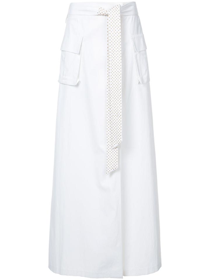 Thomas Wylde Arachnid Long Skirt - White