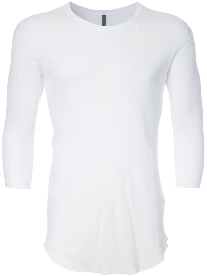 Kazuyuki Kumagai Three-quarter Sleeve T-shirt, Men's, Size: 3, White, Cotton