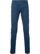 Closed Plain Chinos, Men's, Size: 33, Blue, Cotton/spandex/elastane