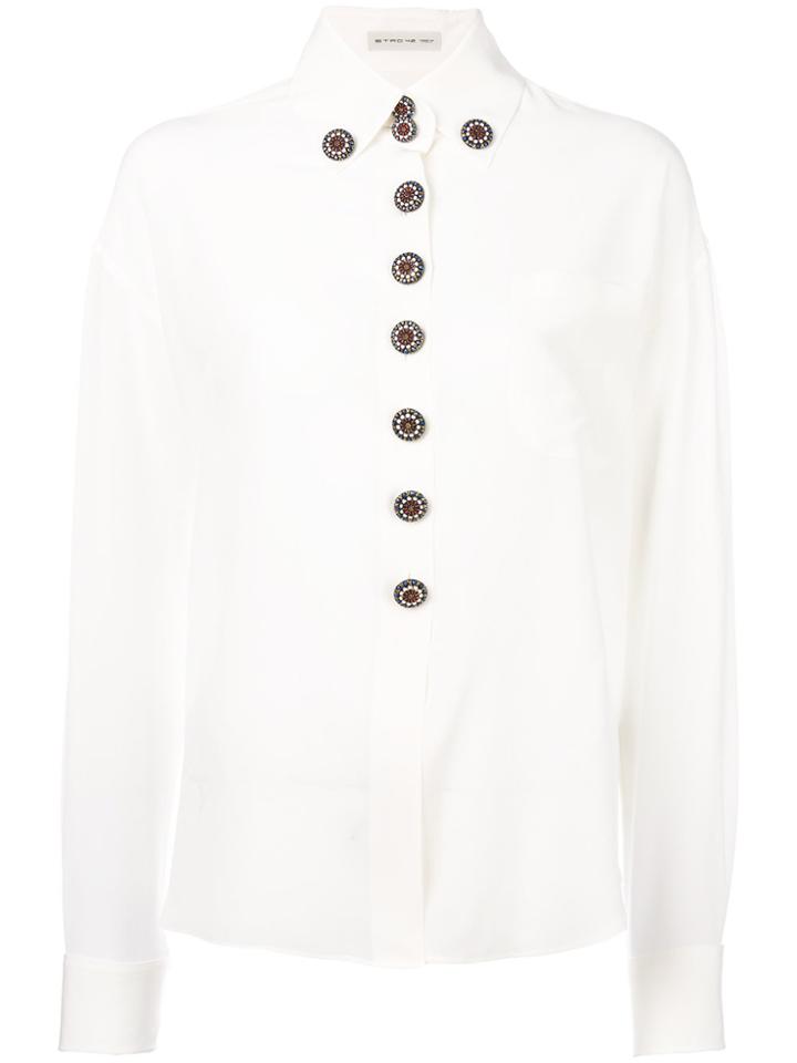 Etro Buttoned Blouse - White