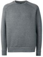 Odeur Perforated Scuba Sweatshirt, Adult Unisex, Size: M, Grey, Polyester/viscose/spandex/elastane