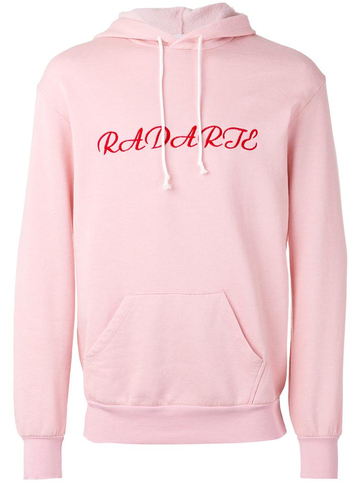 Rodarte - Embroidered Oversized Hoodie - Unisex - Cotton/polyester - M, Pink/purple, Cotton/polyester