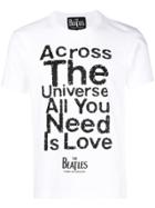 The Beatles X Comme Des Garçons Lyrics Printed T-shirt - White
