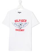 Tommy Hilfiger Junior Teen Logo Print T-shirt - White