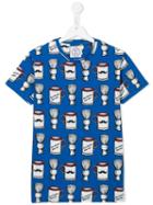 10x10 An Italian Theory Kids Shave Print T-shirt, Boy's, Size: 14 Yrs, Blue