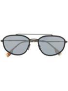 Burberry Eyewear Aviator Sunglasses - Black