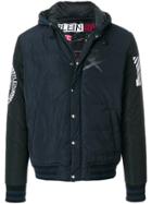 Plein Sport Logo Print Padded Jacket - Blue