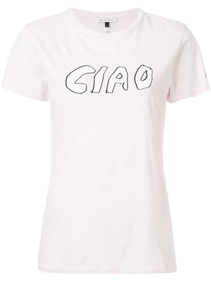 Bella Freud Ciao T-shirt - Pink & Purple