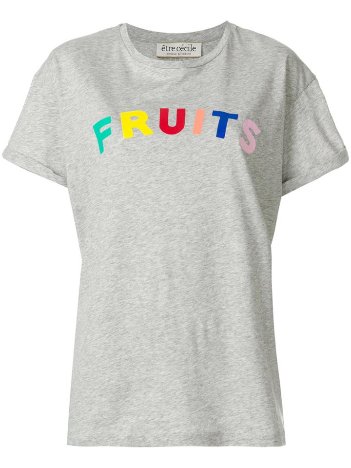 Être Cécile Fruits T-shirt - Grey