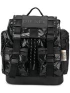 Diesel Multiple Pockets Backpack - Black