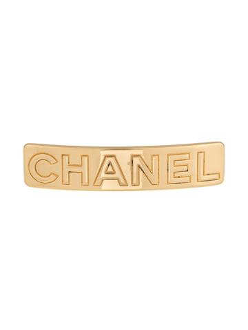 Chanel Vintage Chanel Hair Barrette - Gold