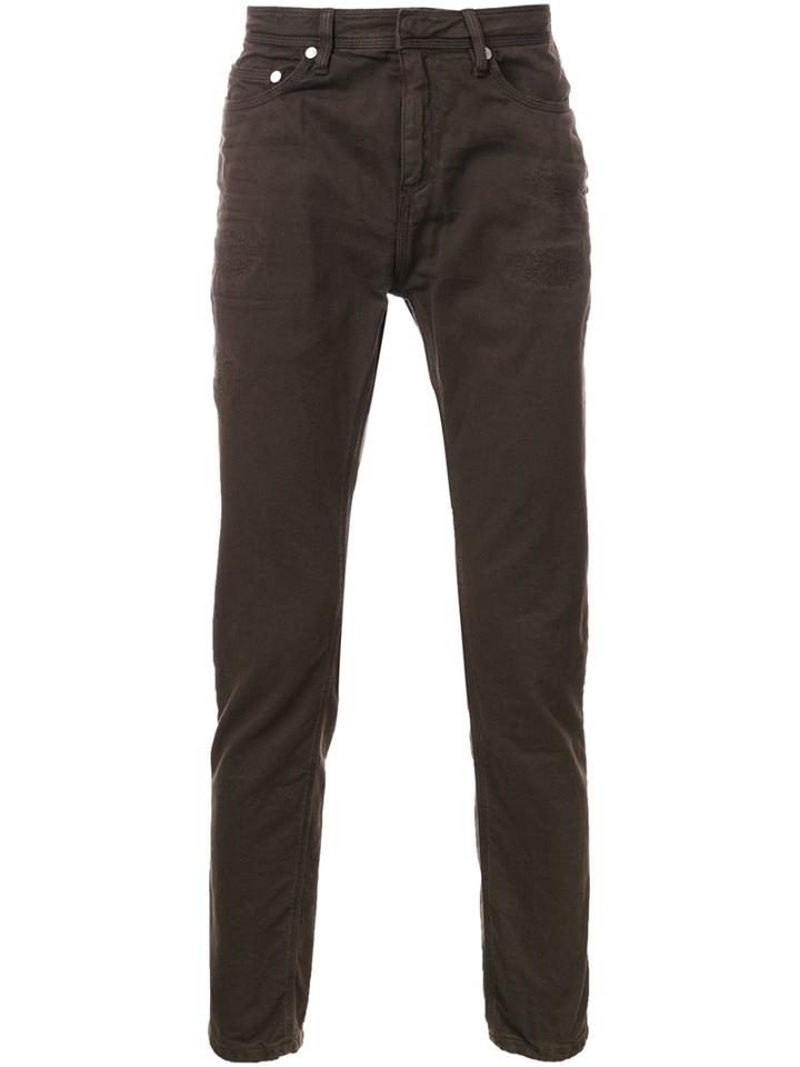 Neil Barrett Skinny Jeans, Men's, Size: 31, Brown, Cotton/spandex/elastane