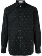 Education From Young Machines Lightning Embroidered Shirt - Black