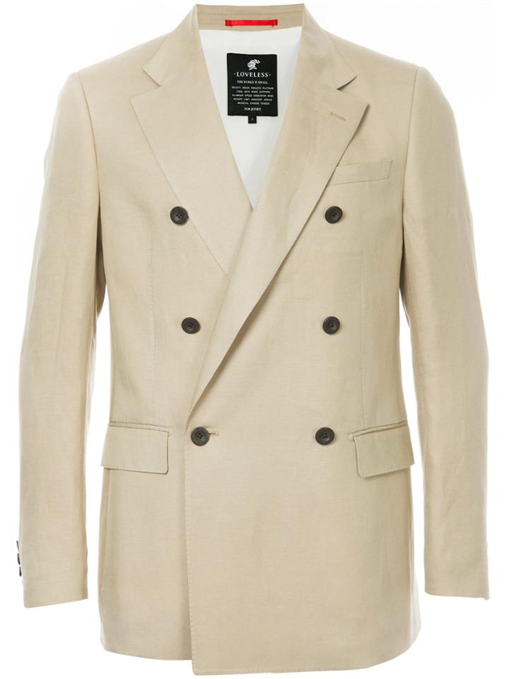 Loveless Double Breasted Blazer - Nude & Neutrals