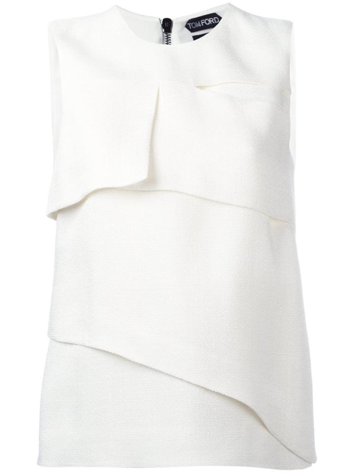 Tom Ford Layered Blouse - White
