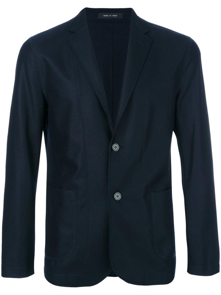 Emporio Armani Patch Pocket Blazer - Blue
