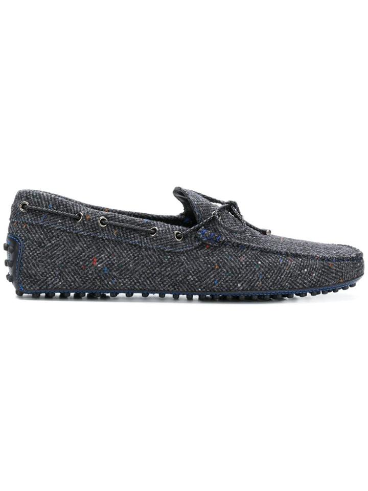 Tod's Gommino Check Loafers - Grey