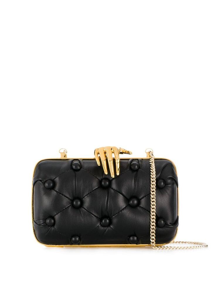 Benedetta Bruzziches Pintucked Clutch - Black