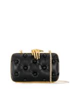 Benedetta Bruzziches Pintucked Clutch - Black