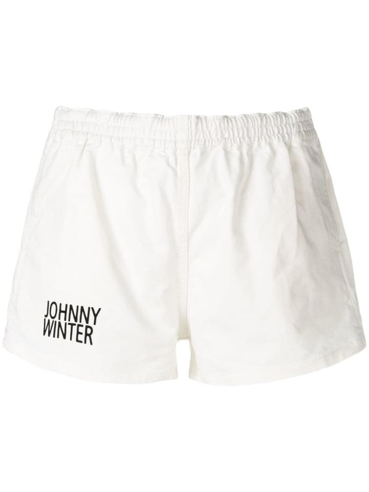 Acne Studios Retro Denim Shorts - White
