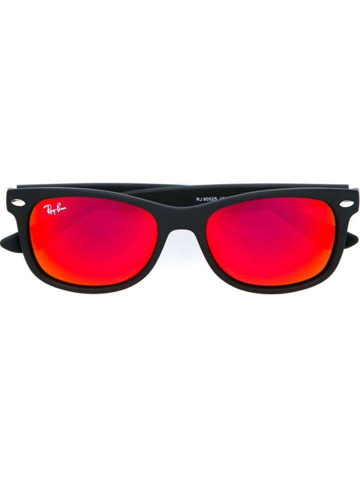 Ray Ban Junior Rectangular Shaped Sunglasses, Boy's, Black