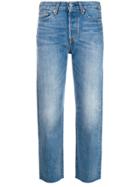 Levi's Mid Rise Cropped Skinny Jeans - Blue