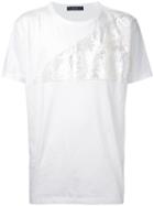 Roar Textured Panel T-shirt, Men's, Size: Ii, White, Cotton