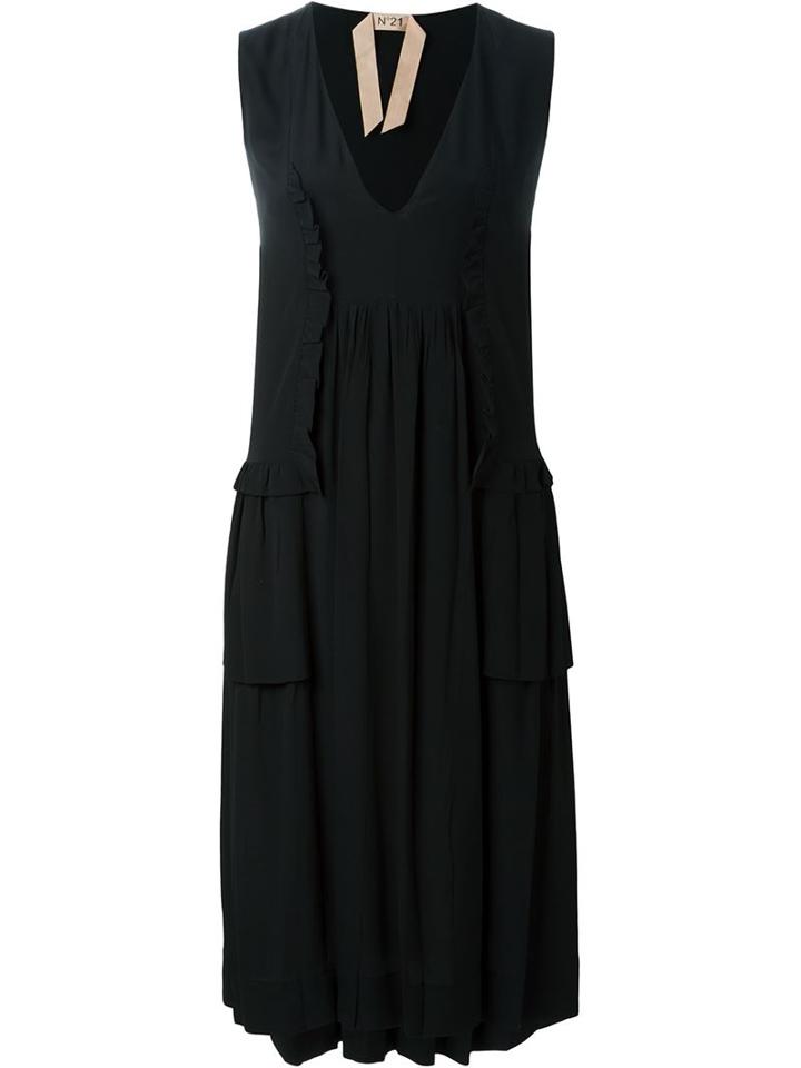 No21 Pleated Flounce Dress