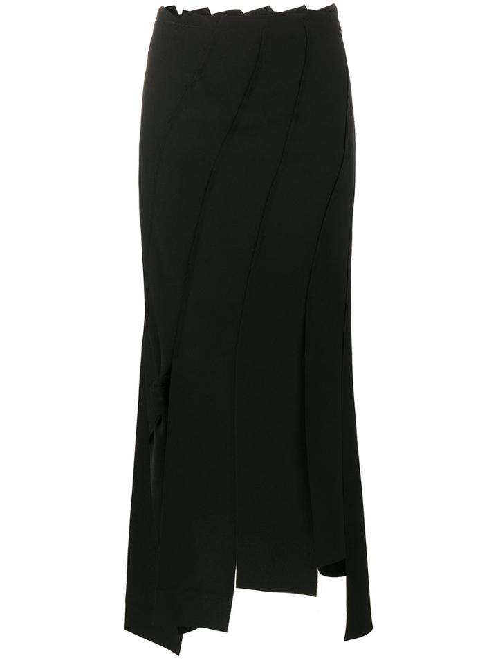 Rejina Pyo - Twisted Asymmetrical Skirt - Women - Polyester - 8, Black, Polyester