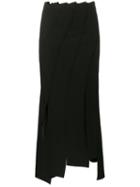 Rejina Pyo - Twisted Asymmetrical Skirt - Women - Polyester - 8, Black, Polyester