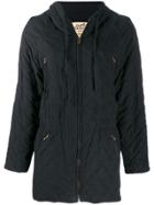 Hermès Pre-owned Diamond Quilted Parka Coat - Black