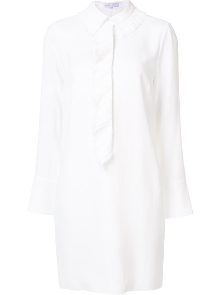 Nellie Partow 'dale' Dress, Women's, Size: 10, White, Silk/acetate/viscose