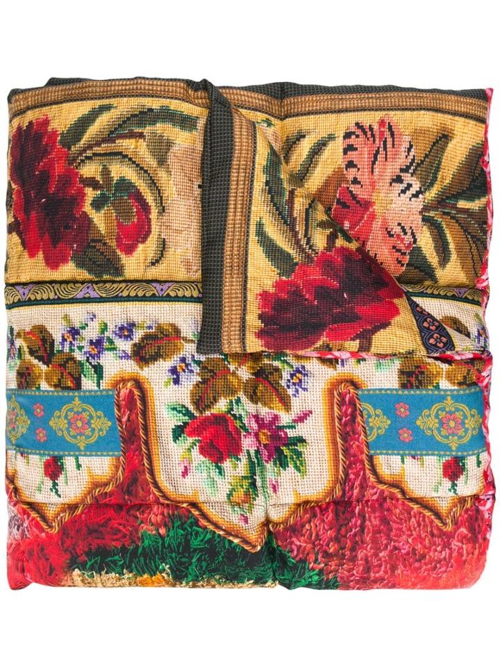 Pierre-louis Mascia Floral-print Quilted Wrap - Red