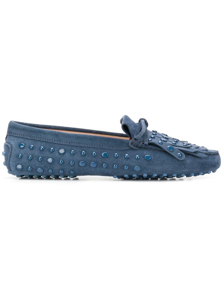 Tod's Studded Loafers - Blue