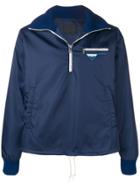 Prada Nylon Half-zip Jacket - Blue