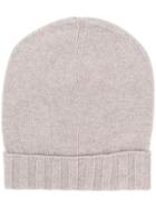 La Fileria For D'aniello Folded Beanie - Neutrals