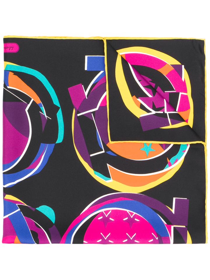 Salvatore Ferragamo Novelty Print Scarf - Multicolour
