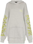 Amiri Oversized Logo Sleeve Hoodie - Grey