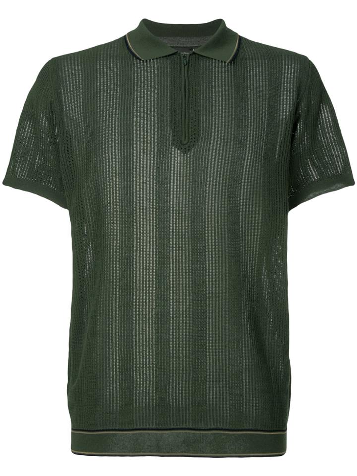 Roberto Collina Classic Fitted Polo Top - Green