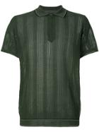 Roberto Collina Classic Fitted Polo Top - Green