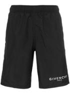 Givenchy Long Logo Swim Shorts - Black