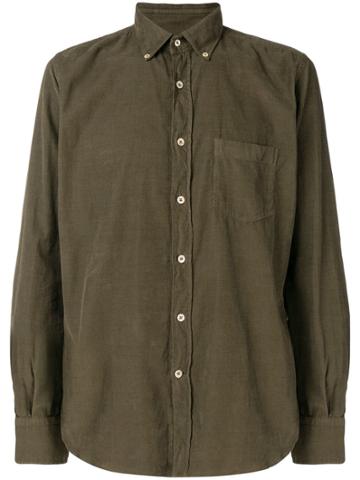 Glanshirt Glanshirt - Man - Velvet Shirt Pocket - Green